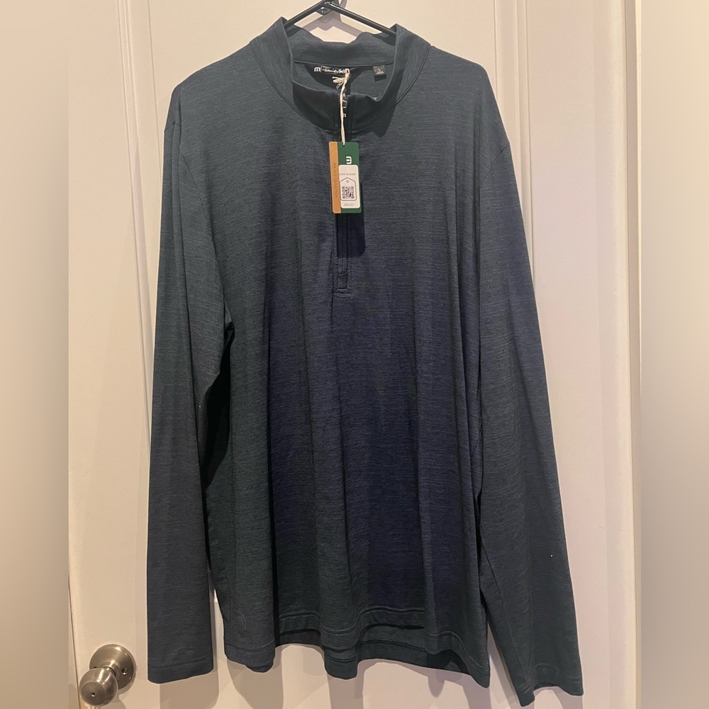 NWT Travis Mathew Men’s L Navy 1/4 Zip